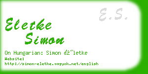 eletke simon business card